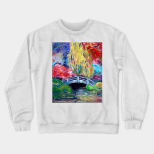 Bridge In Japanese Garden Crewneck Sweatshirt